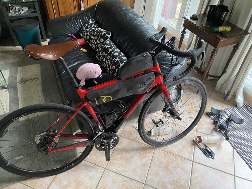 Bike in the making for Paris-Brest-Paris