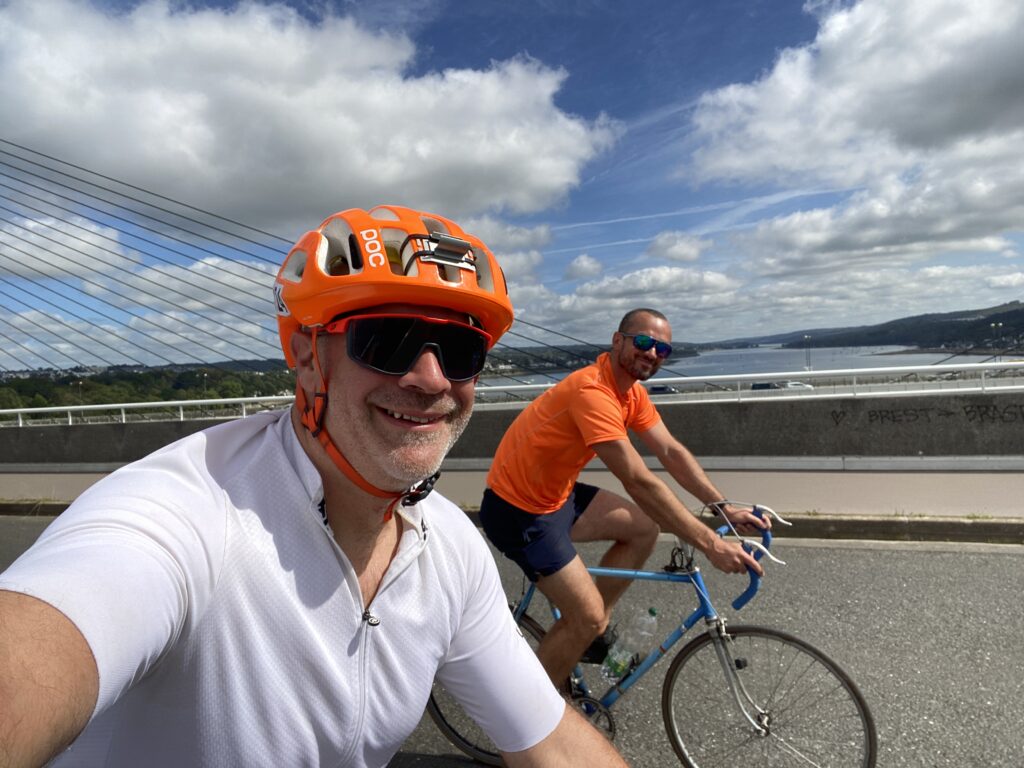 Picture on top of the pont de l'iroise in Brest